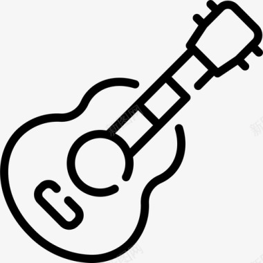 吉他吉他声学乐器图标