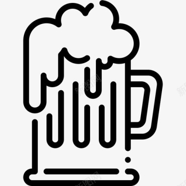 啤酒杯啤酒酒精酒精饮料图标