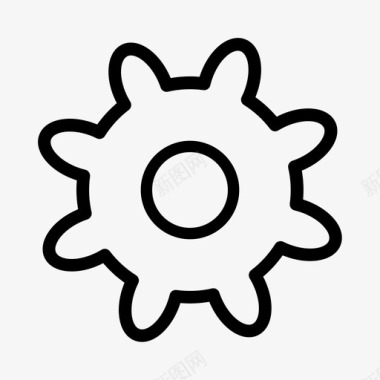 齿轮标志齿轮选项过程图标
