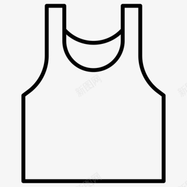 时装背景背心服装汗衫图标