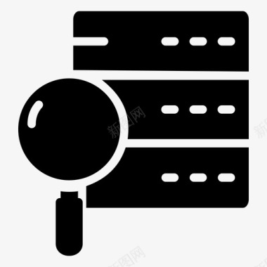 云服务器查找数据库搜索服务器图标