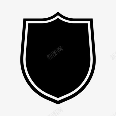 公共标识安全盾防御保护图标