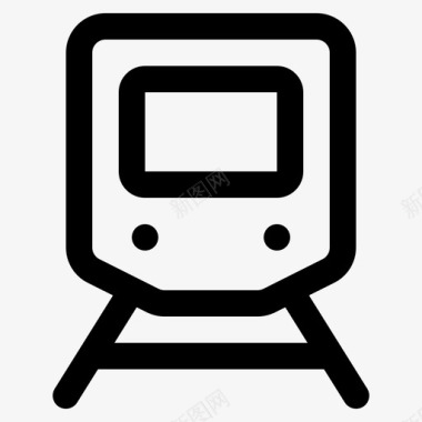 地铁标识火车铁路地铁图标