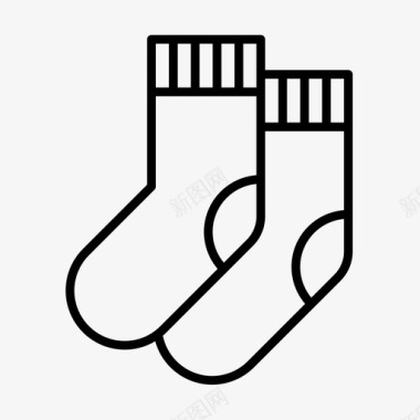袜子袜子衣服时装图标