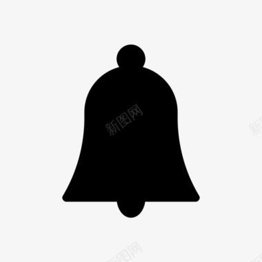 红色铃通知警报铃图标