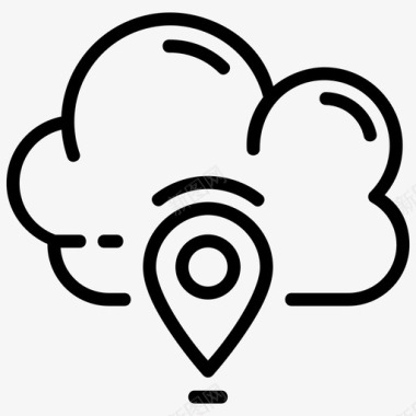 云服务器云位置地图导航图标