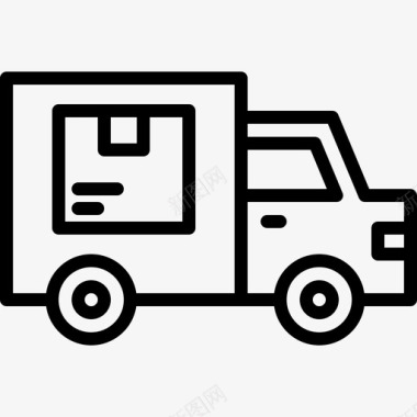 送货箱卡车送货箱送货图标