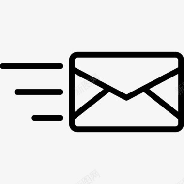 漂亮信封发送电子邮件信封信息图标