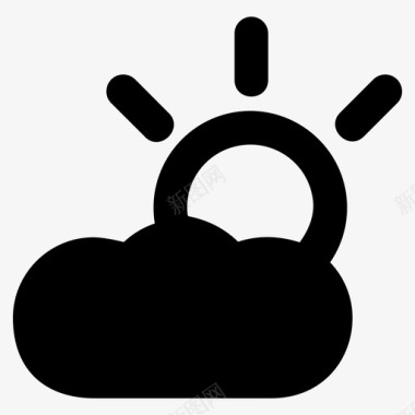 云服务器天气应用云图标