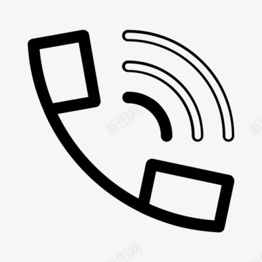 电话咨询图标电话呼叫通信图标