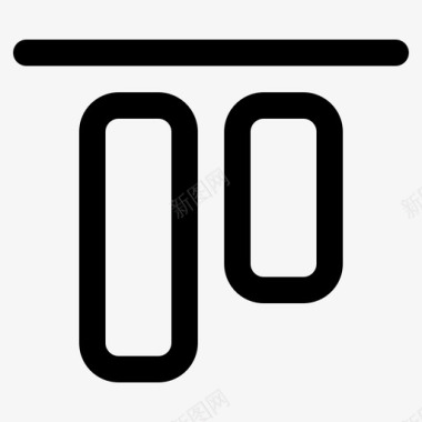 图标返回顶部顶部对齐对齐垂直对齐图标