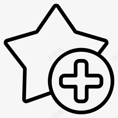 简单水墨收藏夹添加添加收藏夹图标