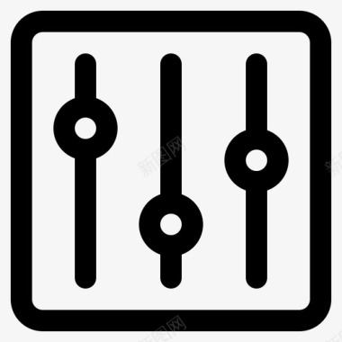 数据调整图标调整均衡器电平图标