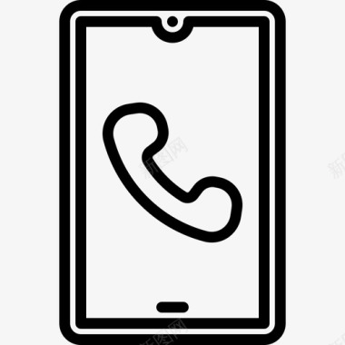 电话咨询图标智能手机呼叫接口图标