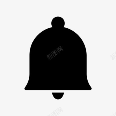 红色铃通知警报铃图标