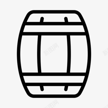 雪花啤酒标志啤酒桶酒精酒桶图标
