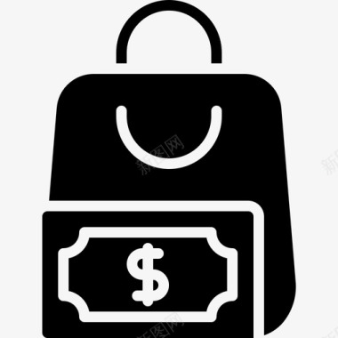 购物排行榜购物袋商业电子商务图标