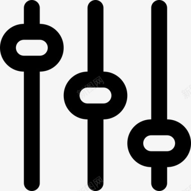 音乐均衡器均衡器控制器多媒体播放器图标