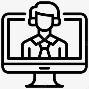 火焰人显示器头像人图标