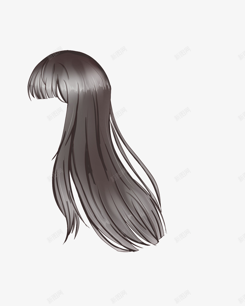 侧脸发型侧脸头发png免抠素材_88icon https://88icon.com 侧脸 发型 头发