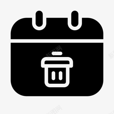 日历设计日历删除约会日期图标