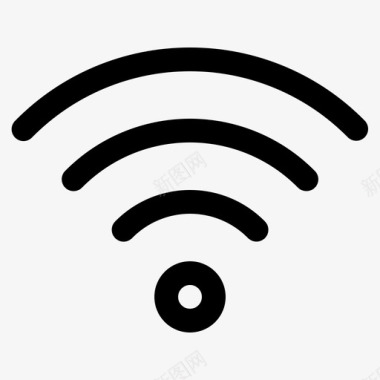 WIFI信号格wifi信号连接互联网图标