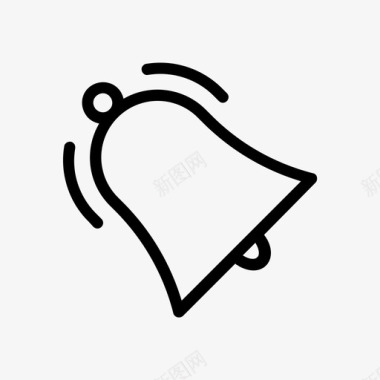 红色铃通知警报铃图标