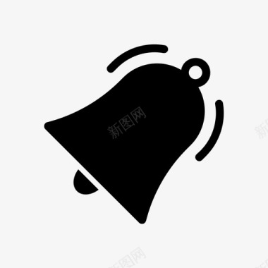 红色铃通知警报铃图标