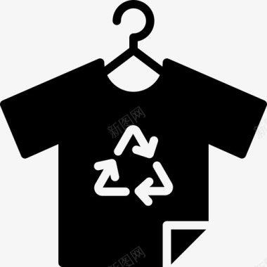 环保标志设计衬衫服装环保图标