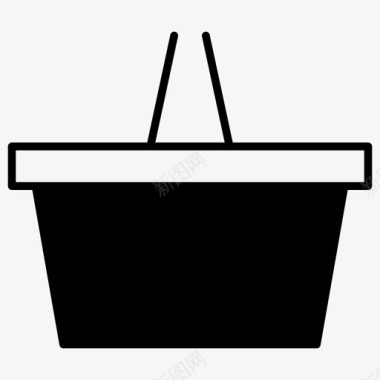 商务购物篮商业订单图标