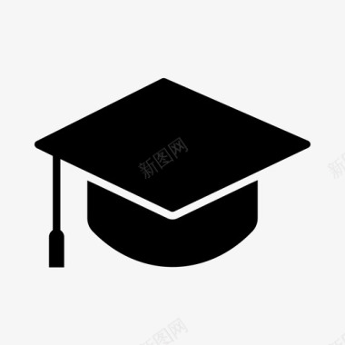 毕业帽庆典教育图标