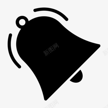 红色铃通知警报铃图标