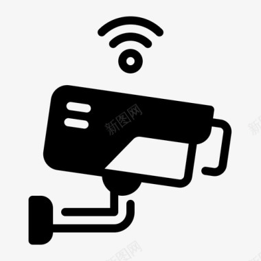 公共标识安全闭路电视摄像机互联网图标