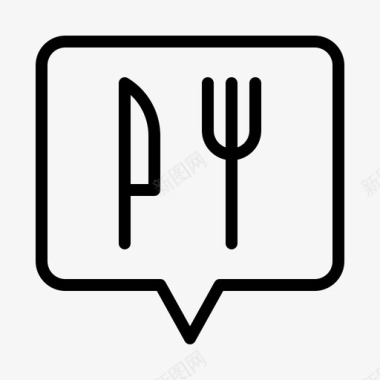 餐厅海报餐厅食物位置图标