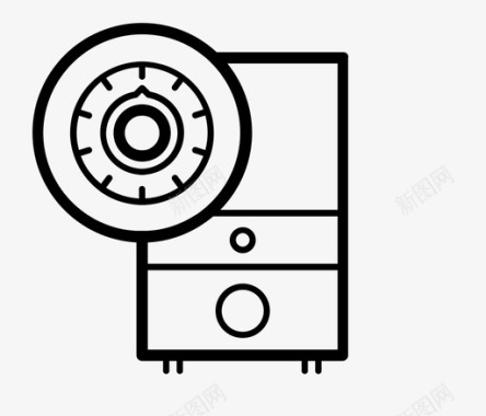 矩形组合锅炉定时器集中供热组合锅炉图标