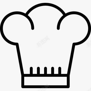 餐厅厨师帽炊具厨房图标