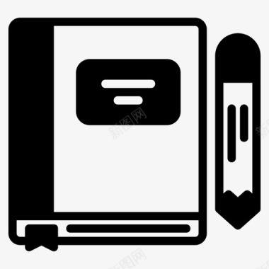 英文书书教育学习图标