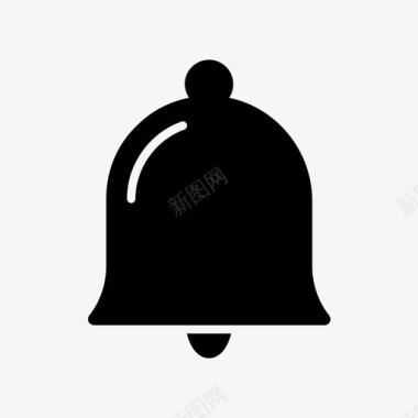 红色铃通知警报铃图标