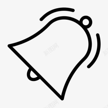 红色铃通知警报铃图标