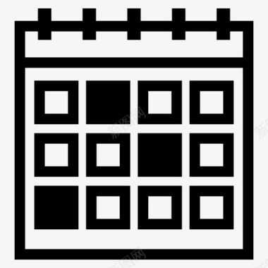 qq应用图标日历应用程序事件图标