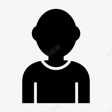 儿女孩子孩子化身男人图标