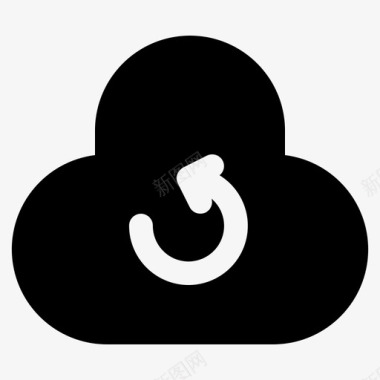 云服务器同步云计算云同步图标