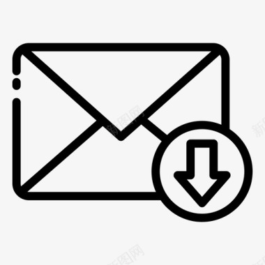 羽毛球网电子邮件收件箱电子邮件互联网图标