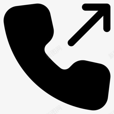 电话地址呼出呼叫通信电话接收器图标