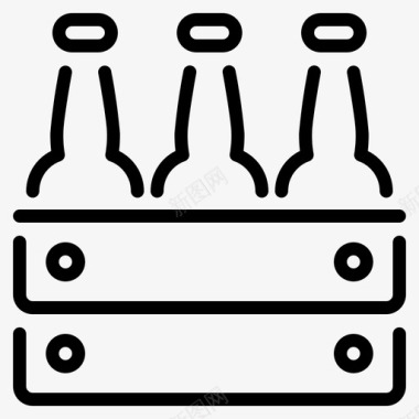 沙盒啤酒盒酒精饮料图标