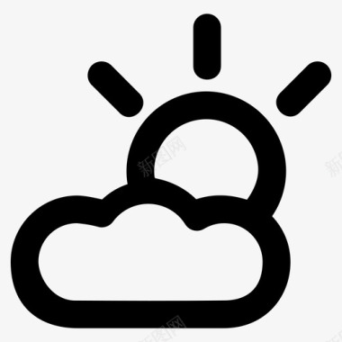 云服务器天气云界面图标