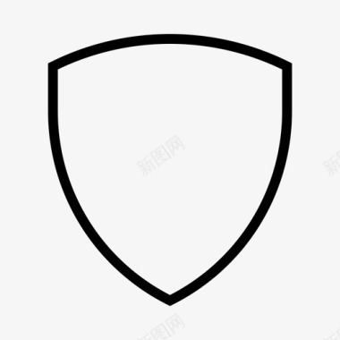 公共标识安全盾防御保护图标