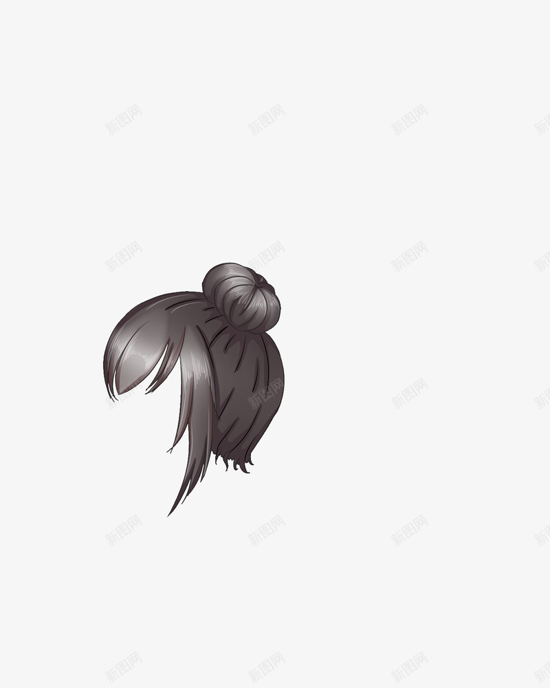 侧脸发型侧脸头发png免抠素材_88icon https://88icon.com 侧脸 发型 头发