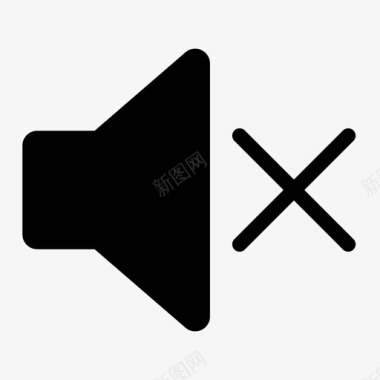 qq界面设计静音音频媒体图标