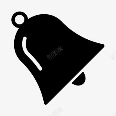 红色铃通知警报铃图标
